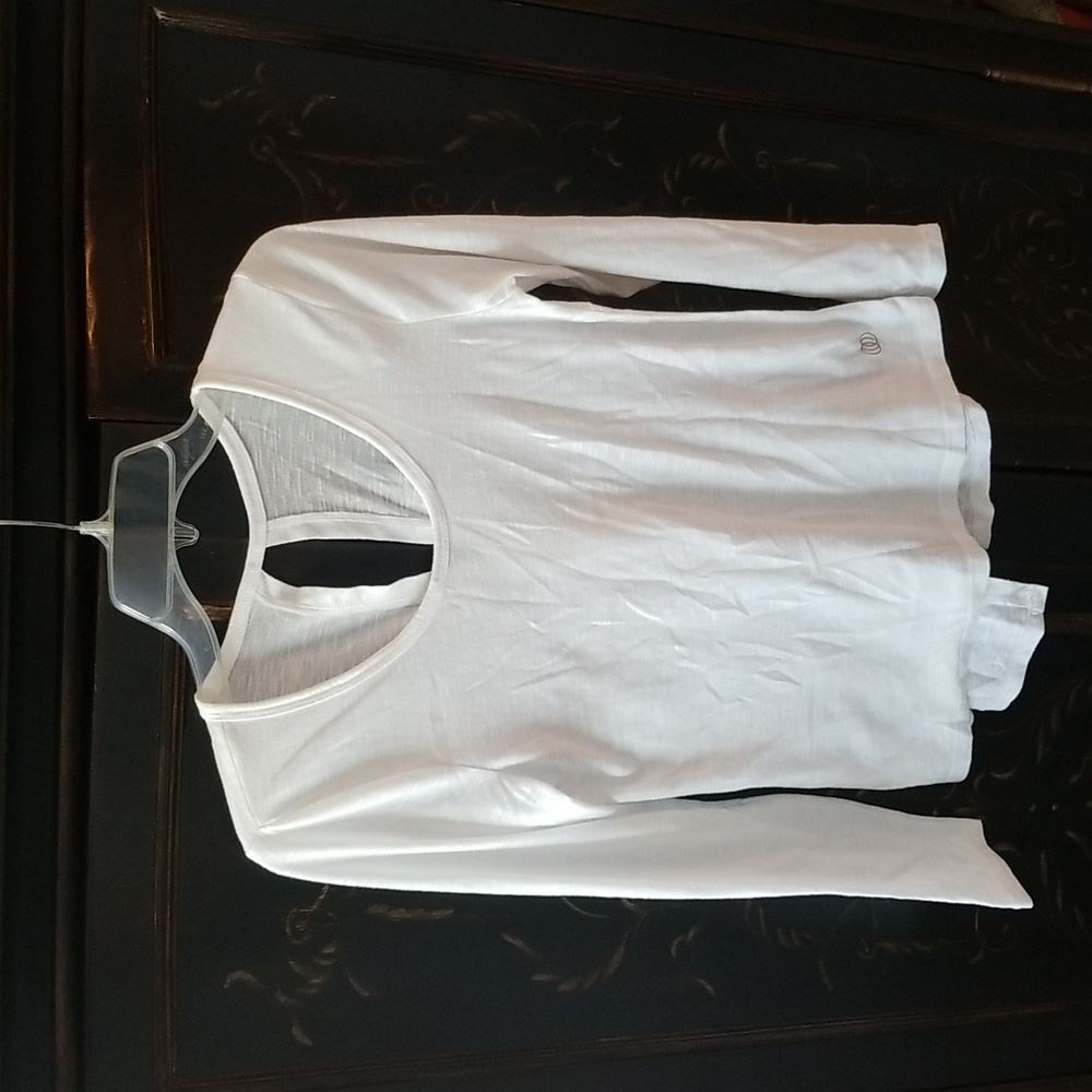 Balance Collection Long Sleeve White Top Designed in Los Angeles Size XS